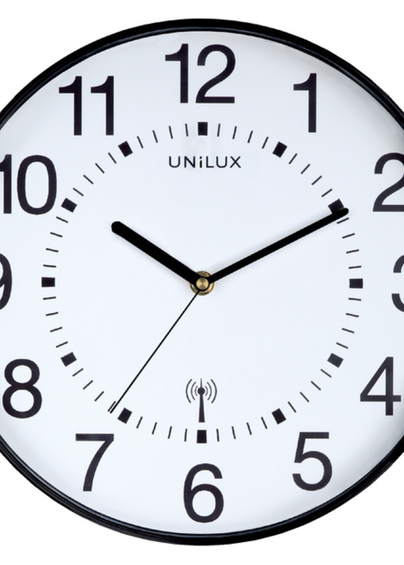 UNILUX Horloge murale Unilux Wave radio-contrôlée Ø30cm noir