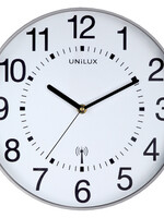 UNILUX Horloge murale Unilux Maxi Radio-contrôlée Ø37,5cm gris clair/ blanc