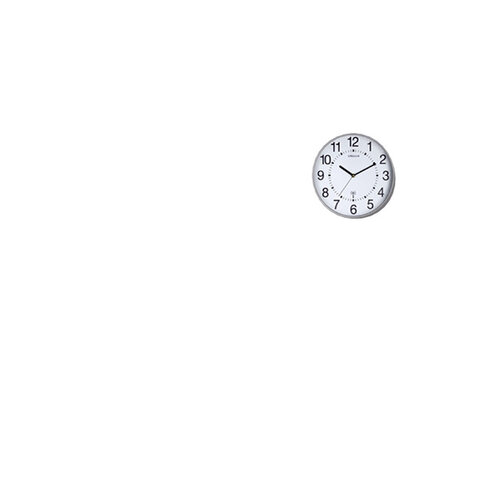 UNILUX Horloge murale Unilux Maxi Radio-contrôlée Ø37,5cm gris clair/ blanc