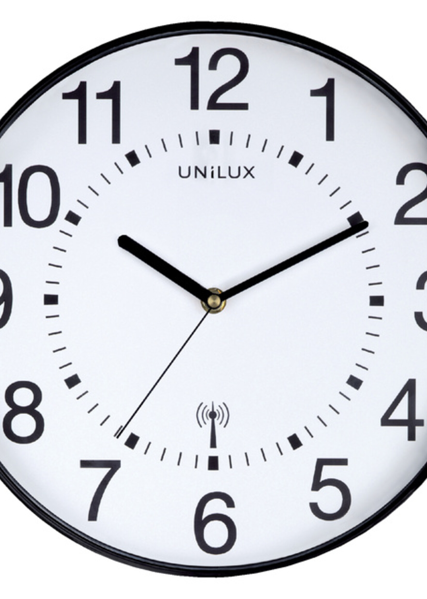 UNILUX Wandklok Unilux Maxi radio controlled Ø37,5cm zwart/wit