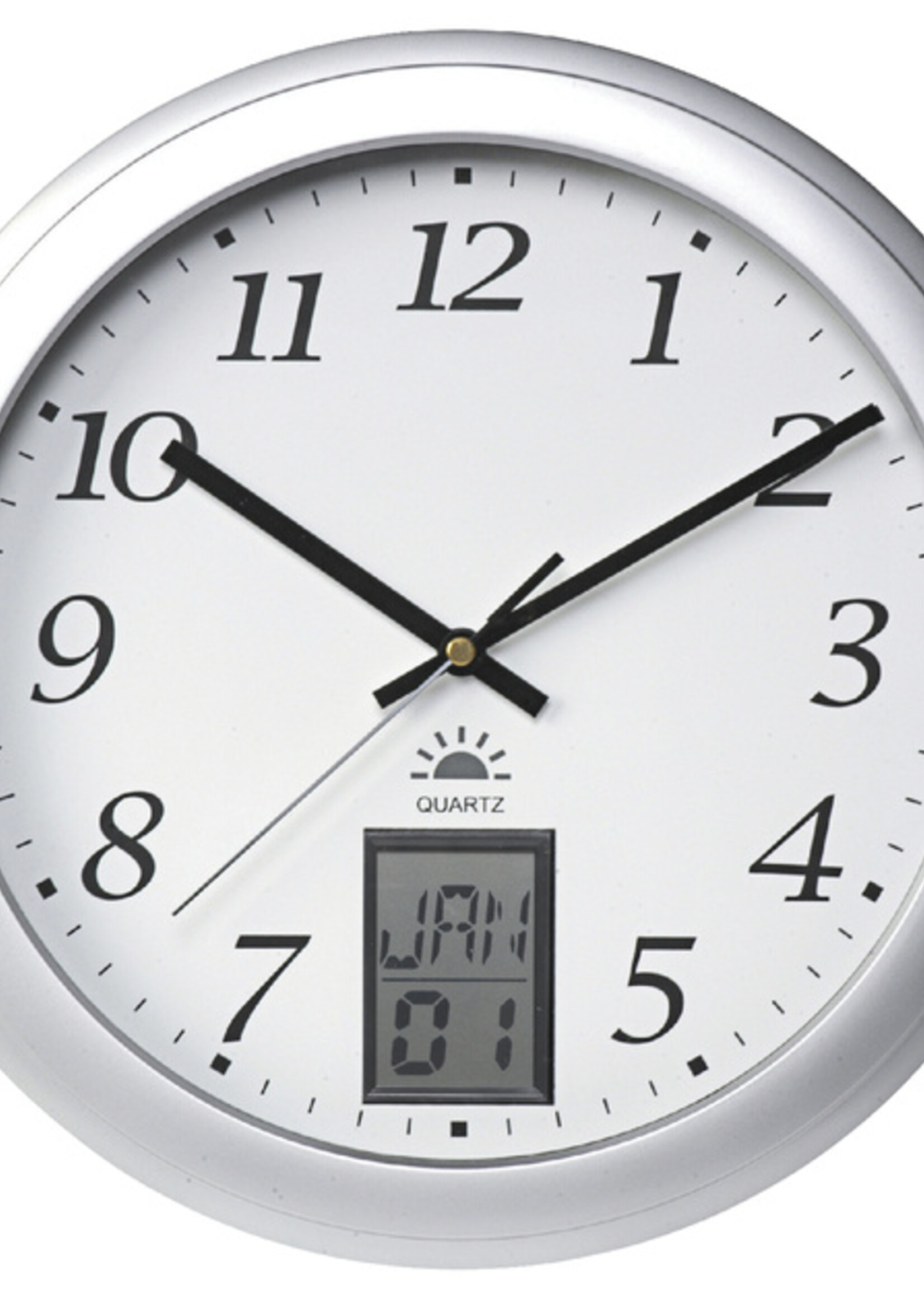 UNILUX Wandklok Unilux Instinct Ø30,5cm zilvergrijs/wit