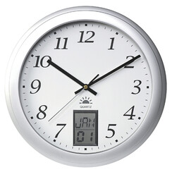 Horloge murale Unilux Instinct Ø31cm gris argenté