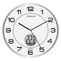 UNILUX Horloge murale Unilux Tempus Ø30,5cm gris clair/blanc