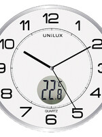 UNILUX Horloge murale Unilux Tempus Ø30,5cm gris clair/blanc