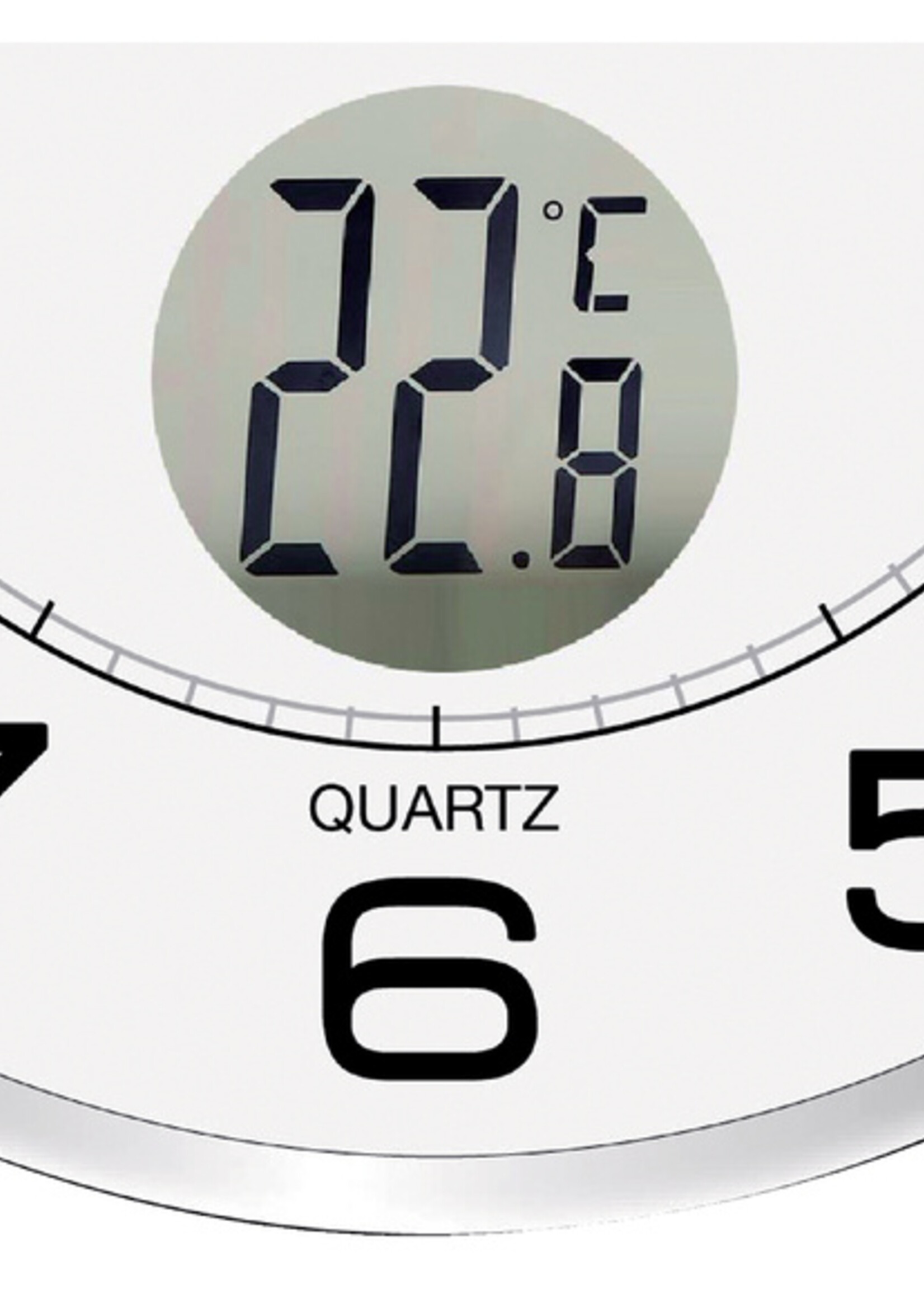 UNILUX Horloge murale Unilux Tempus Ø30,5cm gris clair/blanc