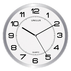 Horloge murale Unilux Magnétique Ø30cm gris clair