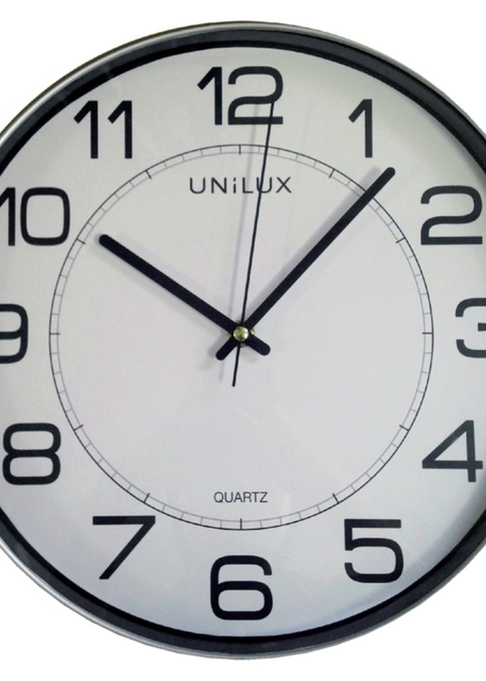 UNILUX Wandklok Unilux Magnet Ø30,5cm lichtgrijs/wit