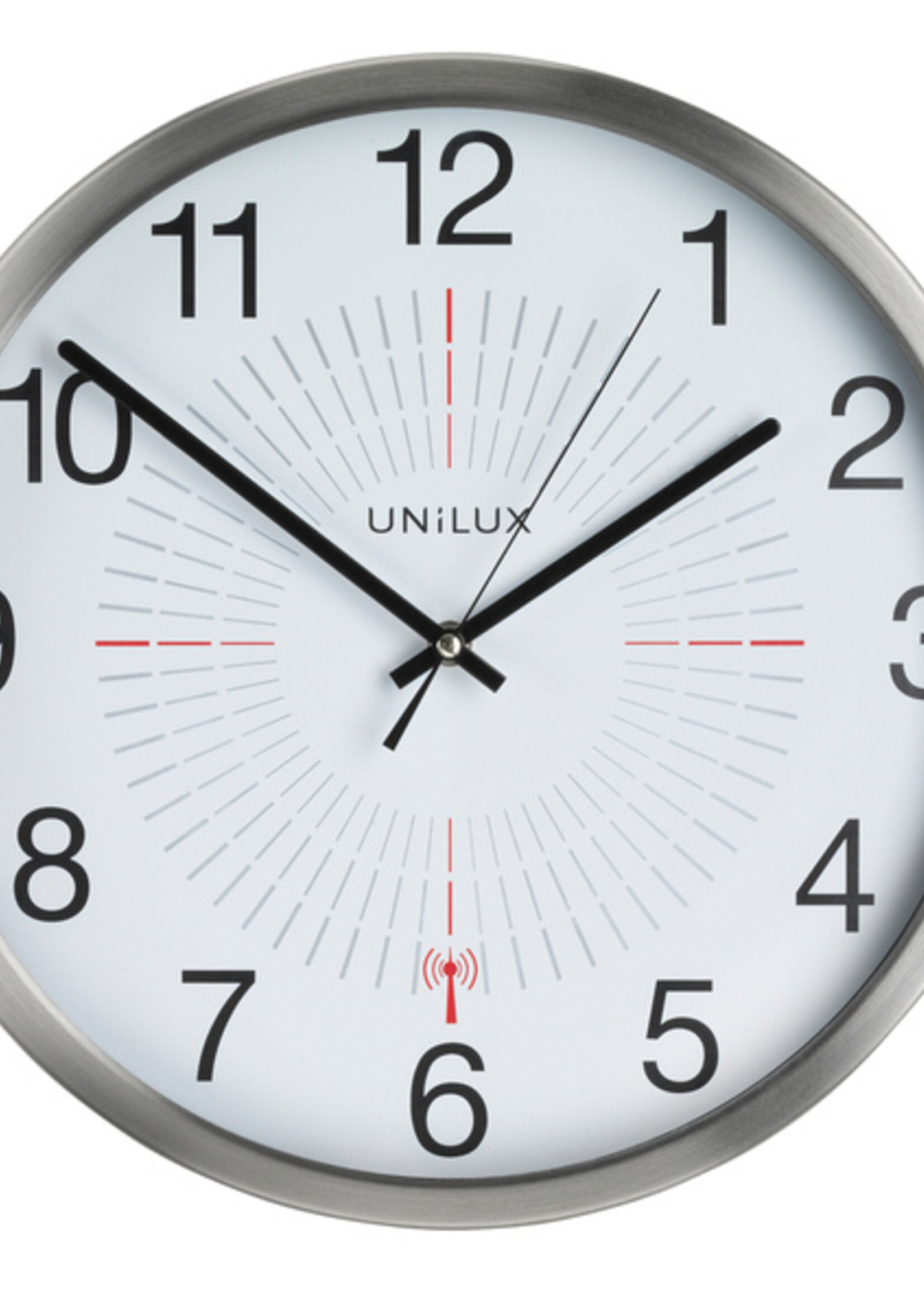 UNILUX Wandklok Unilux Outdoor radio-controlled grijs