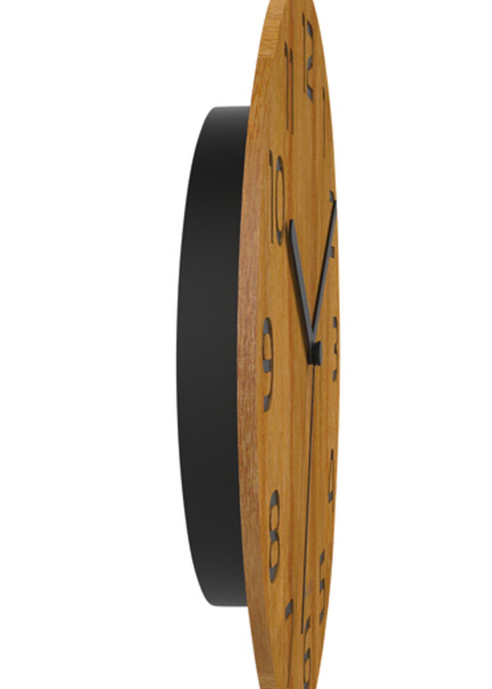 UNILUX Wandklok Unilux Palma bamboe zwart