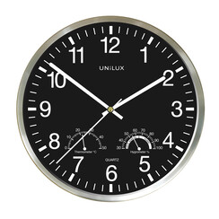 Horloge murale Unilux Wetty gris