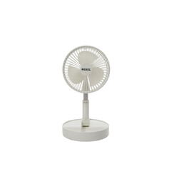 Ventilateur de table Perel pliant et rechargeable Ø17cm