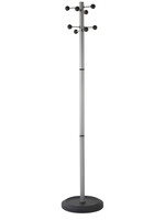 Portemanteau BRASQ Monaco sur pied argenté/noir