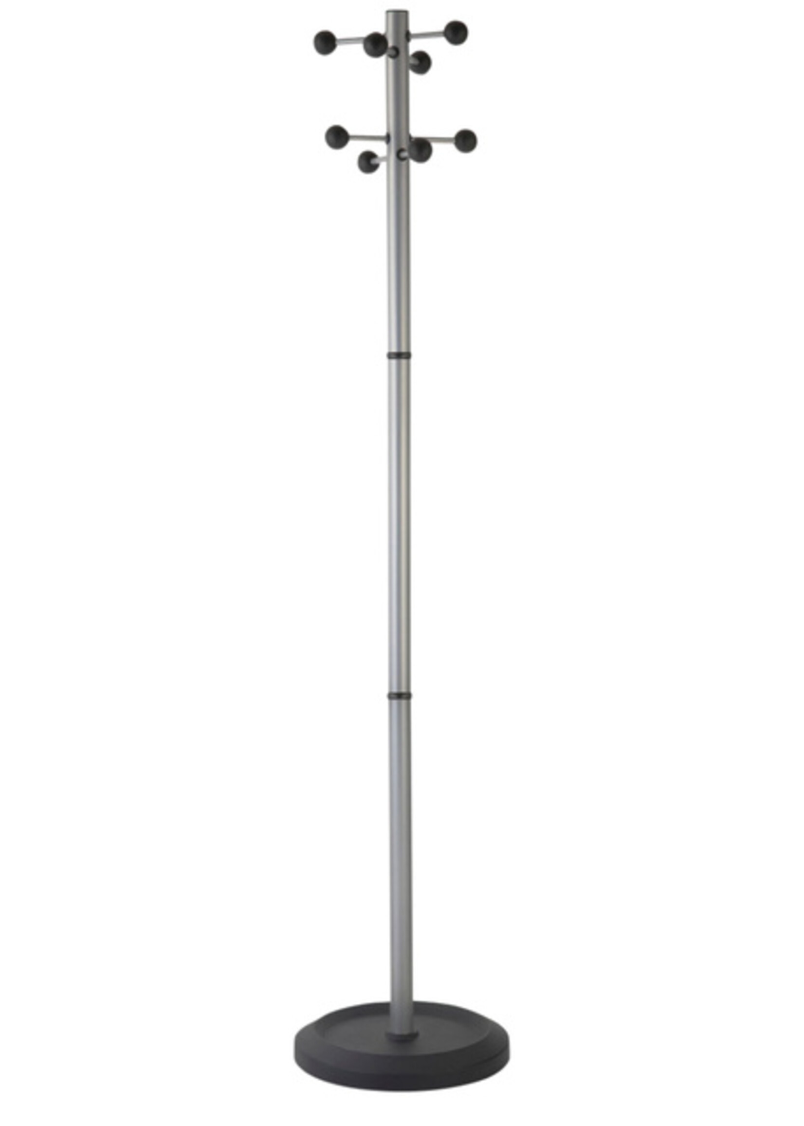 Portemanteau BRASQ Monaco sur pied argenté/noir