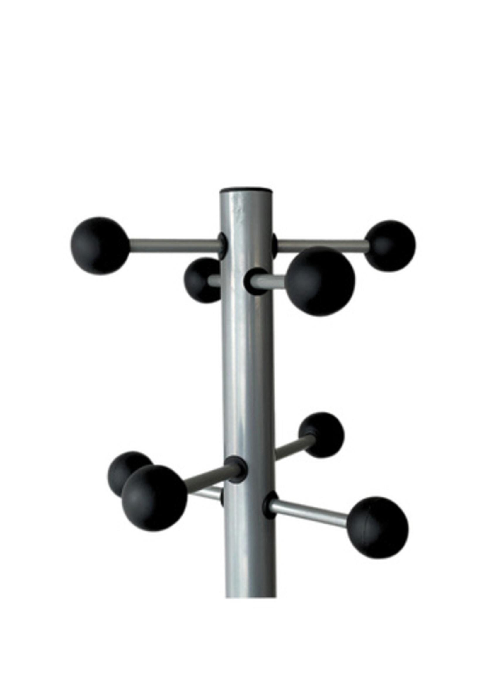 Portemanteau BRASQ Monaco sur pied argenté/noir