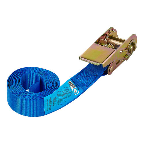 ProPlus Spanband ProPlus blauw met ratel 3,5m