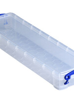 Really Useful Opbergbox Really Useful 0.8 liter 355x100x40 mm transparant wit