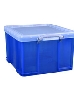 Really Useful Boîte de rangement Really Useful 42 litres 520x440x310mm transparent bleu