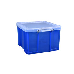 Boîte de rangement Really Useful 42 litres 520x440x310mm transparent bleu
