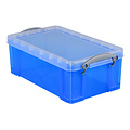 Really Useful Boîte de rangement Really Useful 5 litres 340x200x125mm transparent bleu