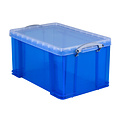 Really Useful Boîte de rangement Really Useful 48 litres 600x400x315mm transparent bleu