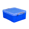 Really Useful Boîte de rangement Really Useful 18 litres 480x390x200mm transparent bleu