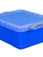 Really Useful Boîte de rangement Really Useful 18 litres 480x390x200mm transparent bleu