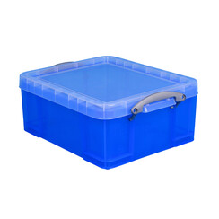 Boîte de rangement Really Useful 18 litres 480x390x200mm transparent bleu
