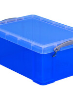 Really Useful Boîte de rangement Really Useful 9 litres 395x210x140mm transparent bleu