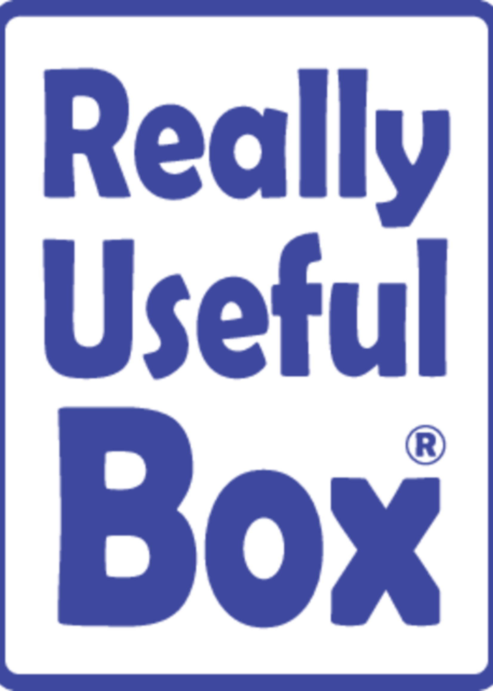 Really Useful Boîte de rangement Really Useful 9 litres 395x210x140mm transparent bleu