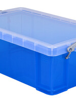 Really Useful Boîte de rangement Really Useful 12 litres 465x270x150mm transparent bleu