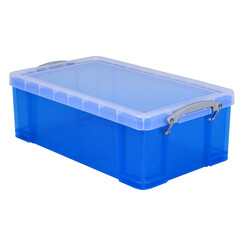 Boîte de rangement Really Useful 12 litres 465x270x150mm transparent bleu