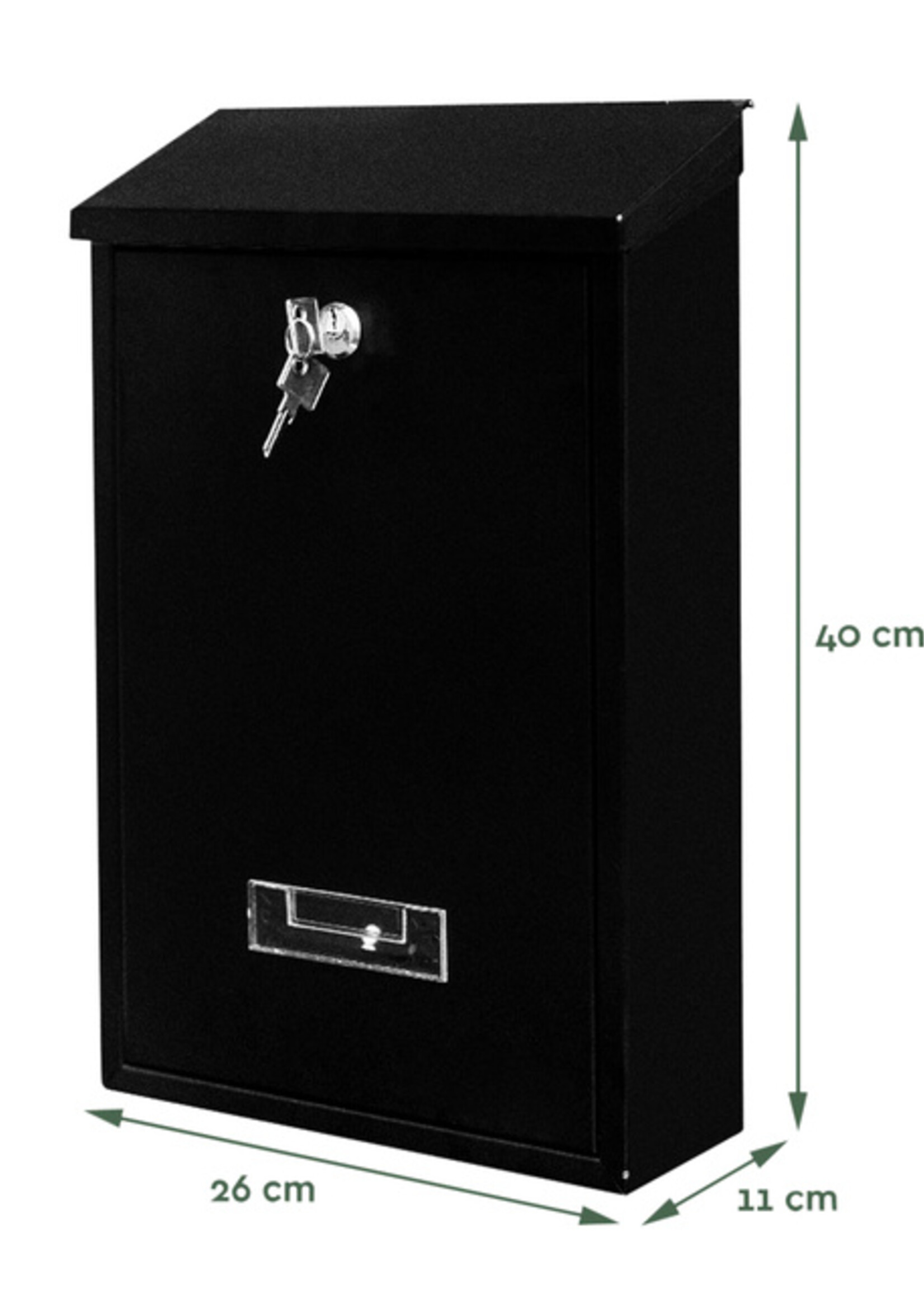 Boîte aux lettres murale BRASQ PB100 Basic noir