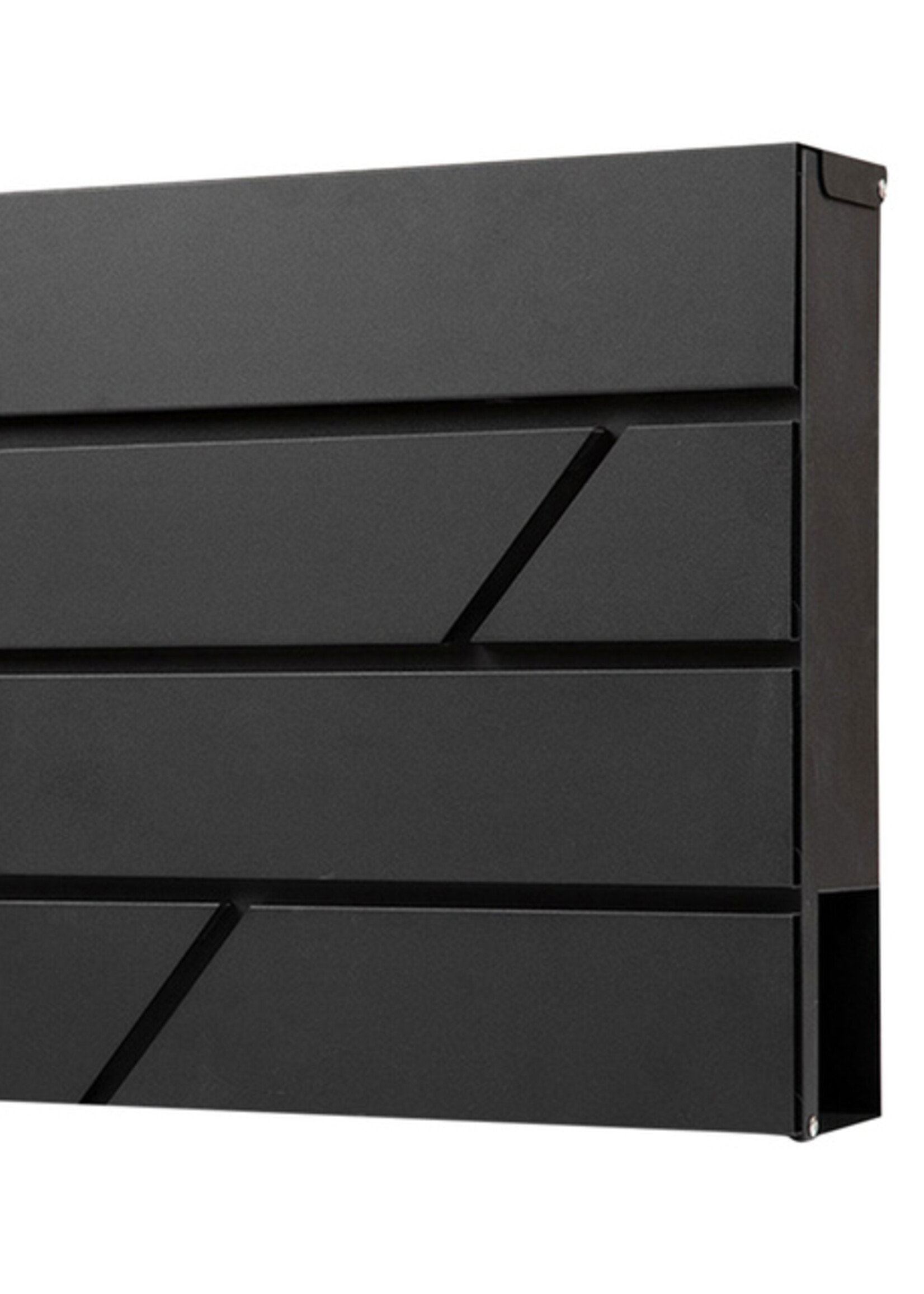 Brievenbus BRASQ PB200 Deluxe wand zwart