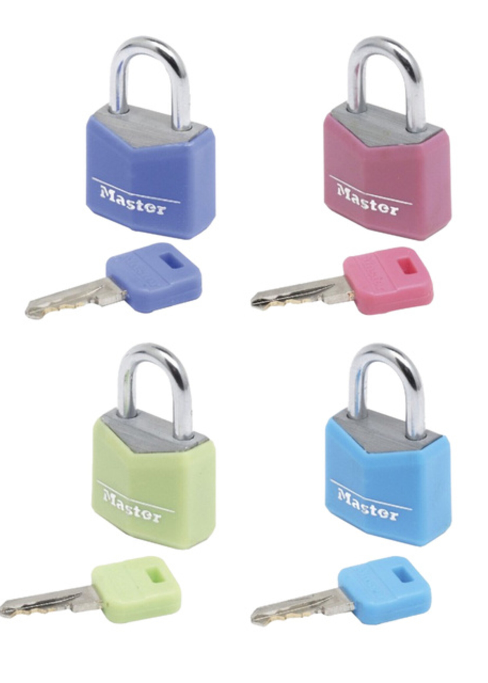 Master Lock Hangslot MasterLock 4 assorti alu 20mm