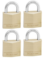 Master Lock Hangslot MasterLock 4 gelijksluitend messing 30mm