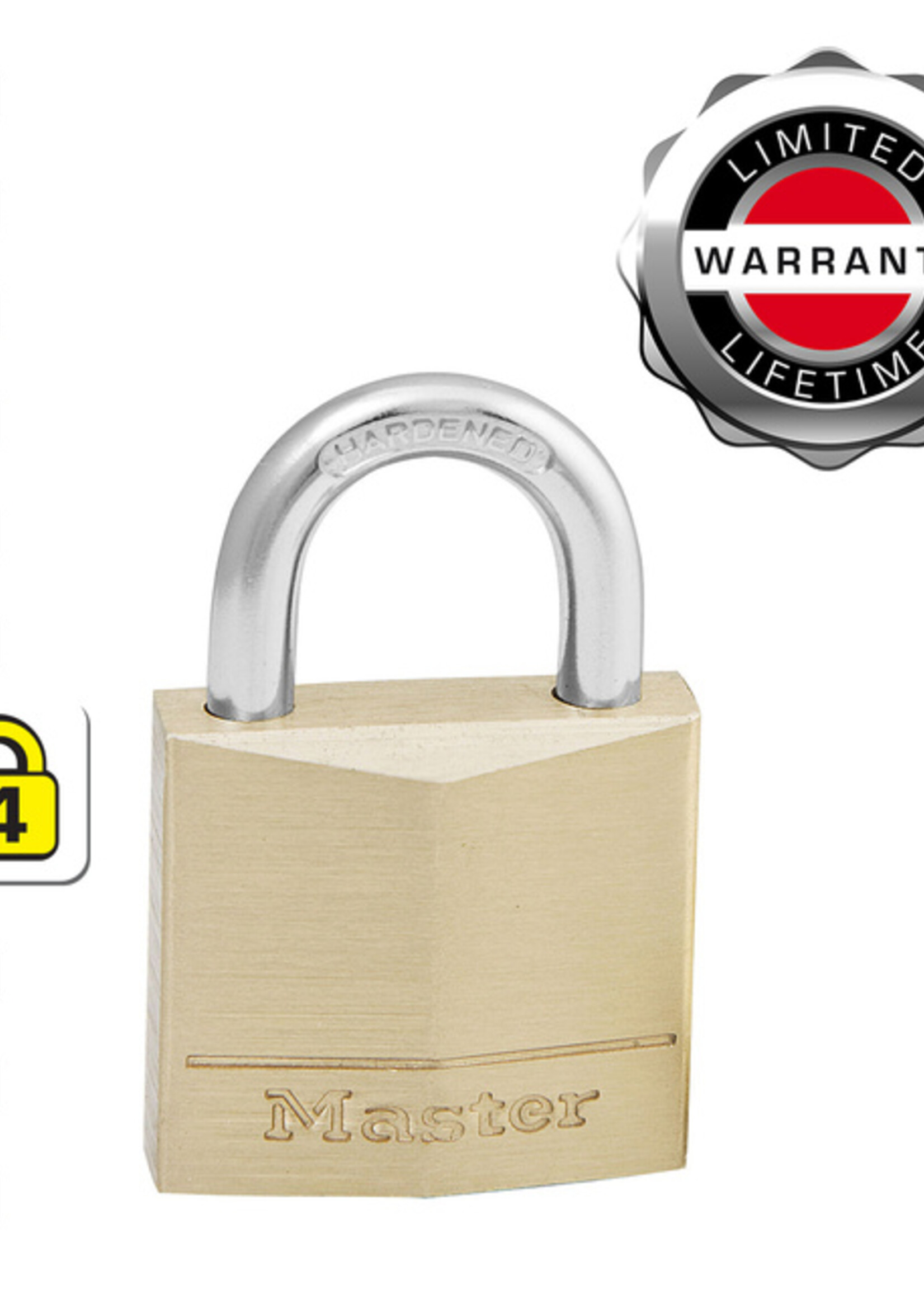 Master Lock Hangslot MasterLock 2 gelijksluitend messing 30mm