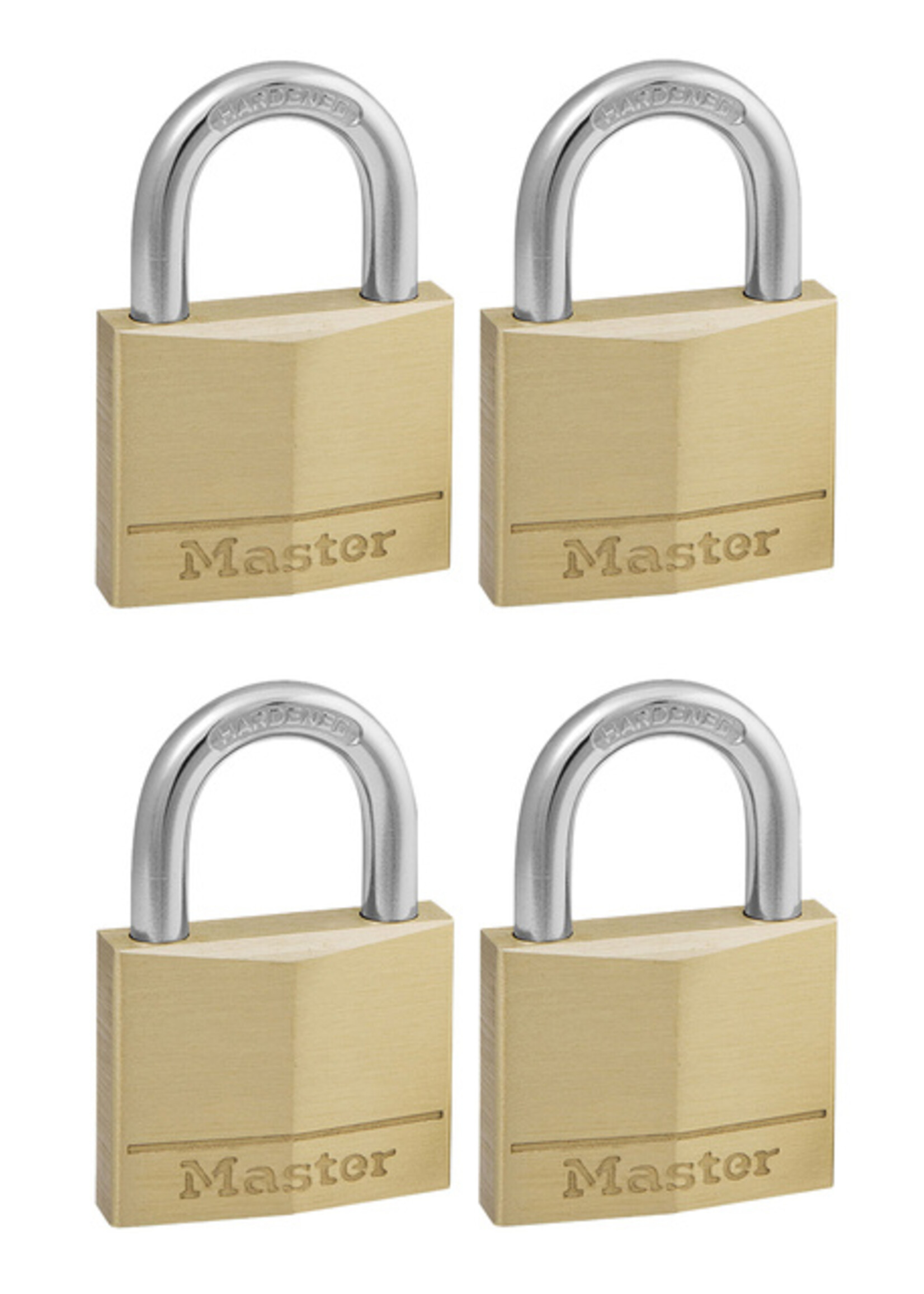Master Lock Hangslot MasterLock 4 gelijksluitend messing 40mm