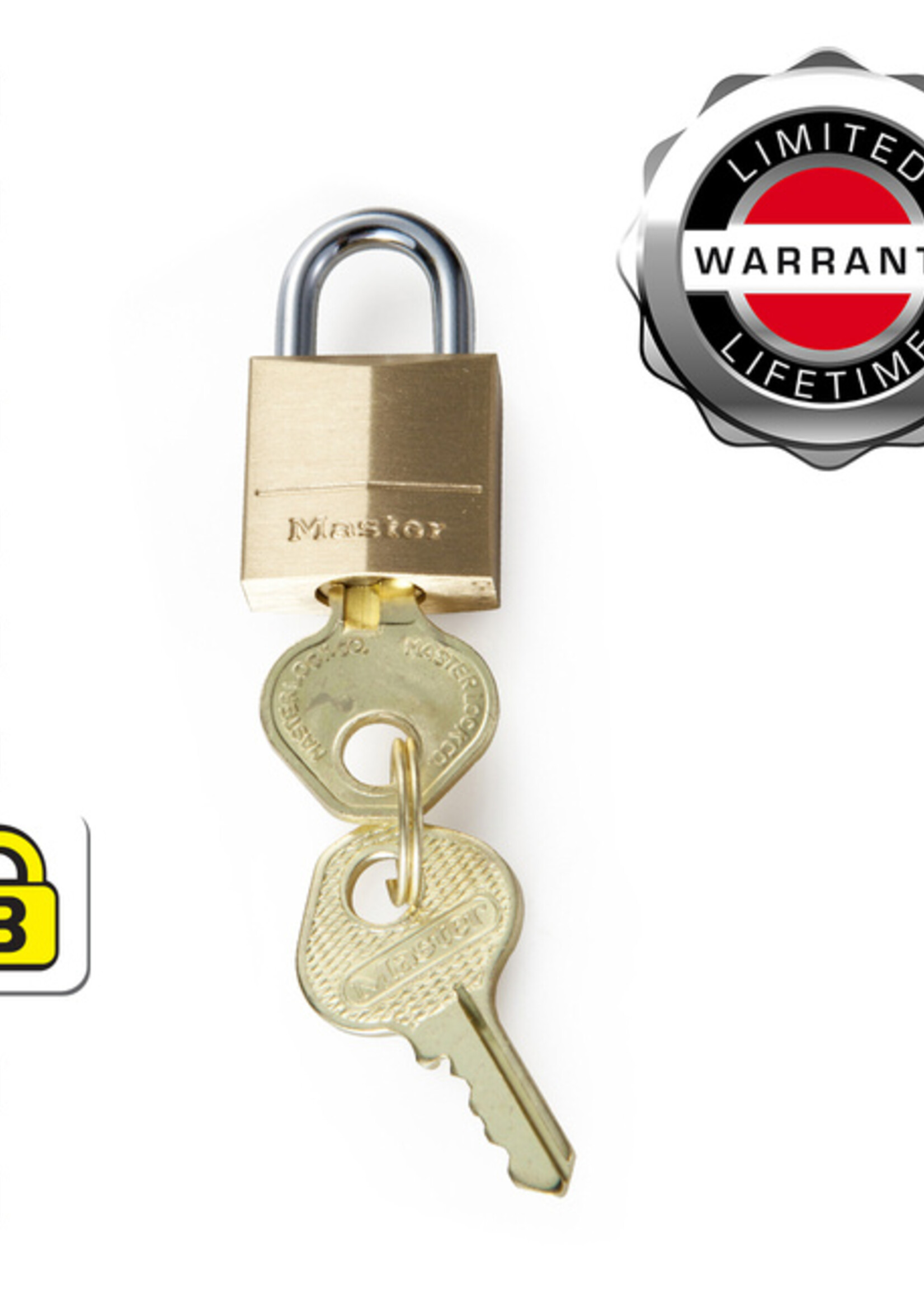 Master Lock Cadenas Master Lock 2 verrouillage égal laiton 20mm