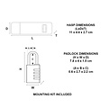 Master Lock Cadenas Master Lock à moraillon alu 40mm