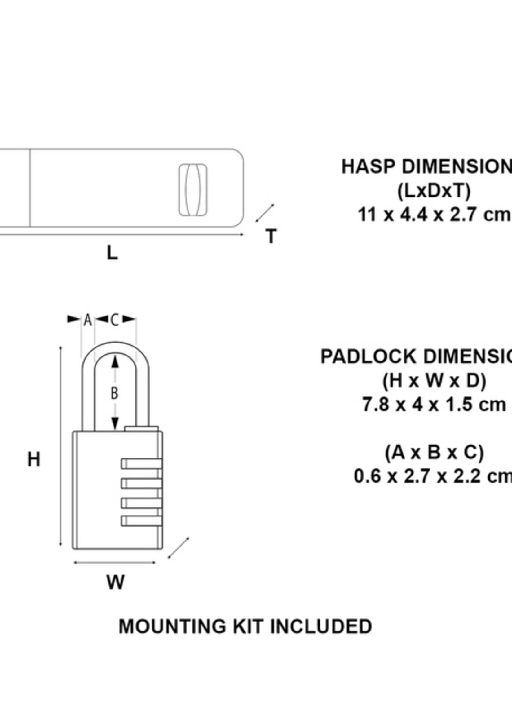 Master Lock Hangslot MasterLock overval + aluminium 40mm