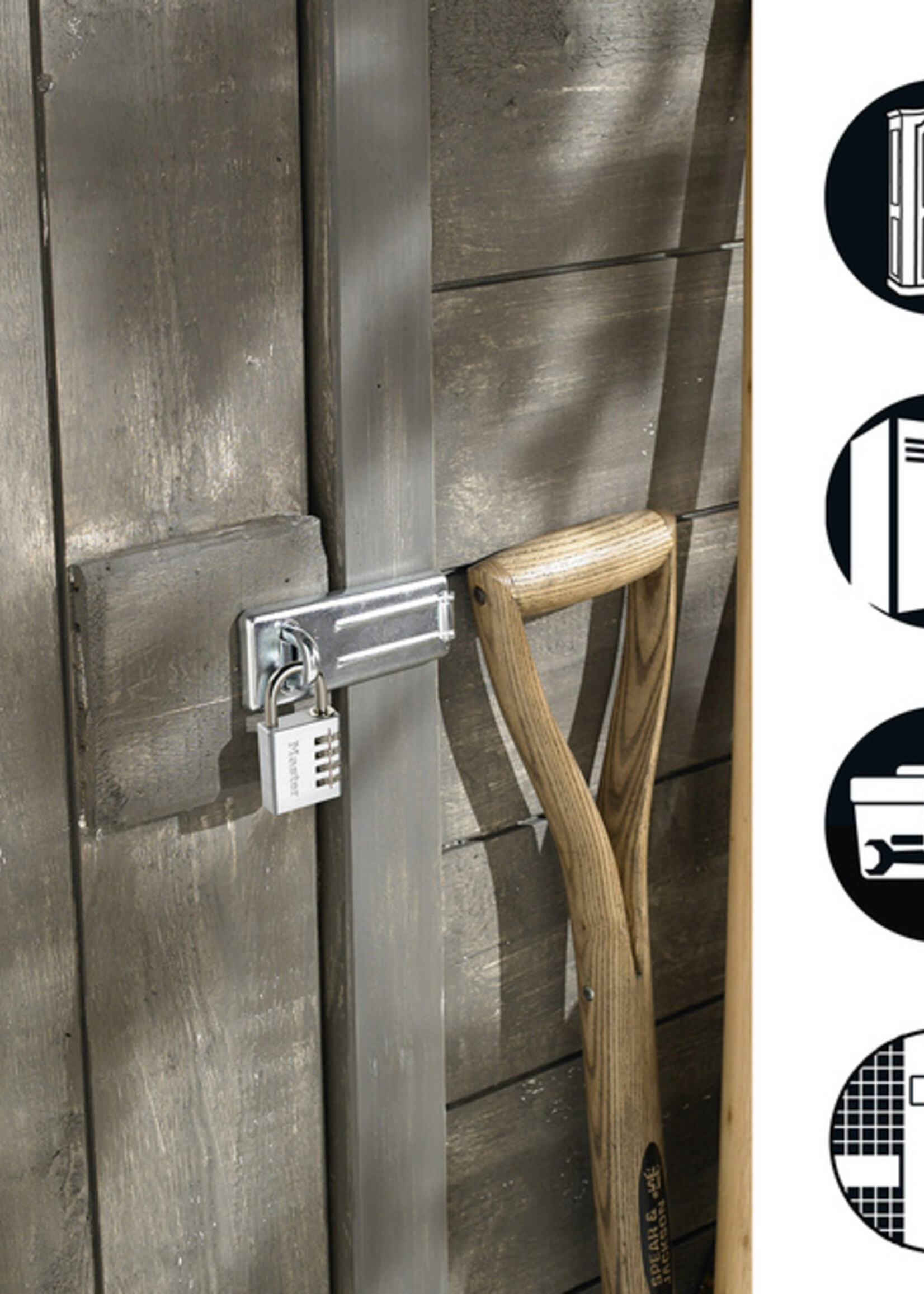 Master Lock Hangslot MasterLock overval + aluminium 40mm