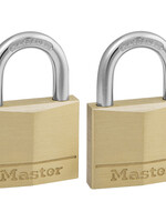 Master Lock Hangslot MasterLock 2 gelijksluitend messing 40mm