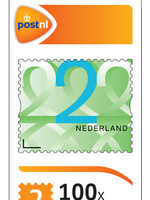 Postzegels Timbre NL valeur 2 autocollant 100pcs