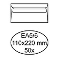 Quantore Enveloppe Quantore EA5/6 110x220mm Autocollante blc 50pcs