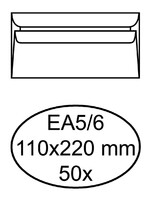 Quantore Enveloppe Quantore EA5/6 110x220mm Autocollante blc 50pcs