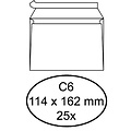 Quantore Envelop Quantore bank C6 114x162mm zelfklevend wit 25stuks