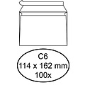 Quantore Envelop Quantore bank C6 114x162mm zelfklevend wit 100stuks