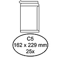 Quantore Envelop Quantore akte C5 162x229mm zelfklevend wit 25stuks