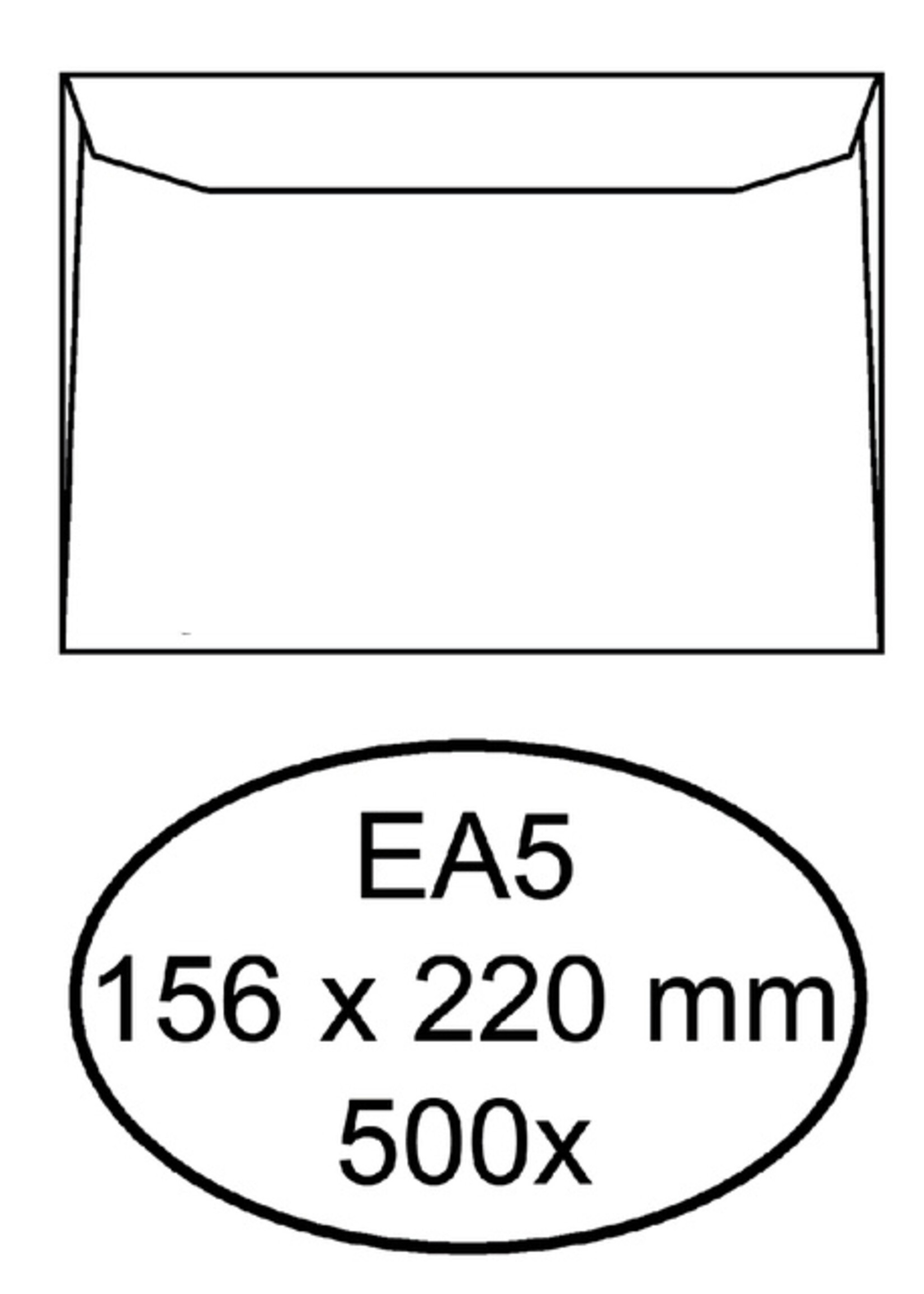 Quantore Envelop Quantore bank EA5 156x220mm wit 500stuks