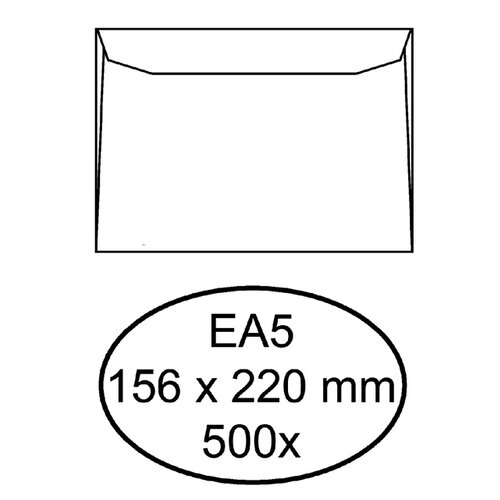 Quantore Envelop Quantore bank EA5 156x220mm wit 500stuks